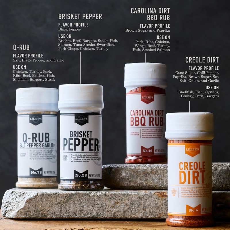 Lillie’s Q - Q-Rub BBQ Rub, Salt-Based BBQ Rub, All-Purpose