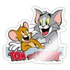 Spreadshirt Tom and Jerry Happy Friends Sticker, 10 x 10