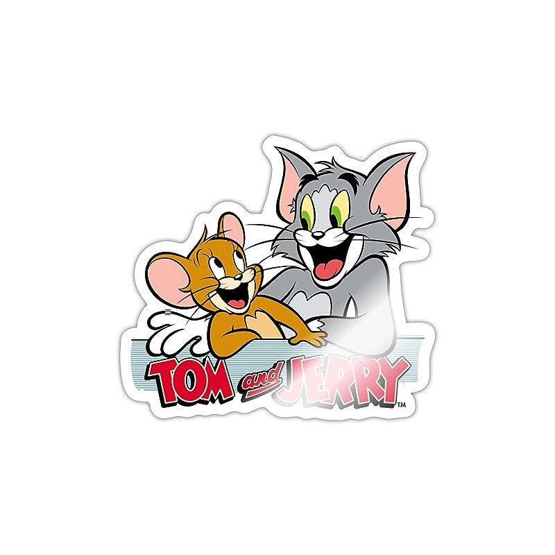 Spreadshirt Tom and Jerry Happy Friends Sticker, 10 x 10