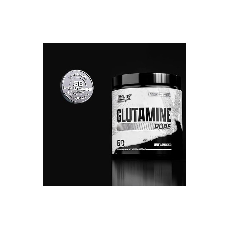 Nutrex Research L-Glutamina en polvo 60 porciones - L-glutamina pura