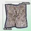 Leopard Scarf Silk Neck Scarf for Women Neckerchief Western Scarf