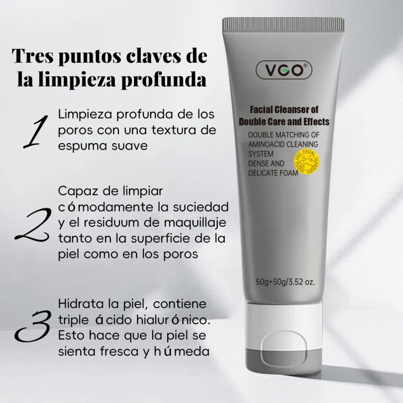 Vgo Espuma Facial Aminoácidos Hidratante Y Suave