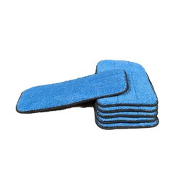 Real Clean 10 Inch Microfiber Wet and Dry Mop Pad Refills Fits 9 to 10 Inch Mop Frames(Pack of 6)