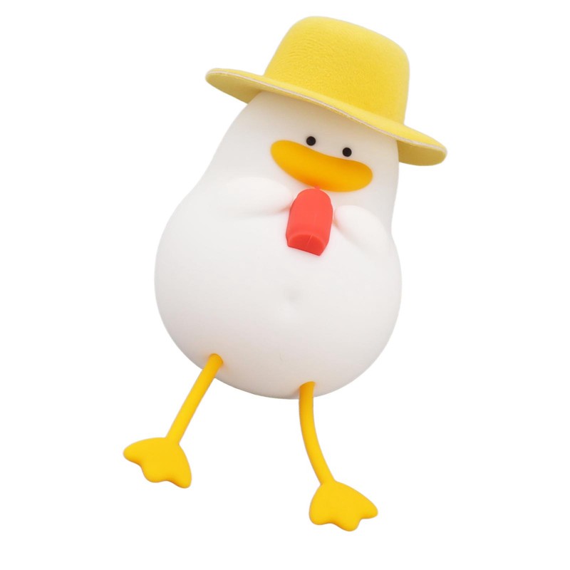 Cute Duck Night Light Warm Light RGB USB Charging Silicone