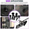 Swpeet 100Pcs Carbon Steel Rivet Nuts Kit, SAE UNC 1/4-20