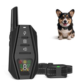 Small Dog Shock Collar for Small Dogs 5-15lbs, Ultra-Dog Training Collar with 1900Ft Remote Range,3 Training Mode Beep,Vibration,Shock, Waterproof Bark Collar (Black-B)