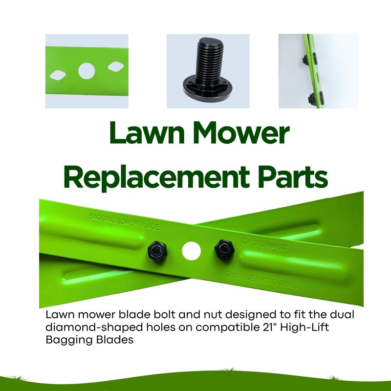 5640321002 Lawn Mower Blade Bolt&5630351002 Lock Nut Kit–Compatible with EGO