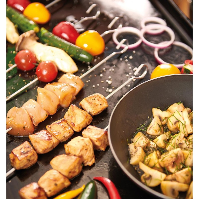 DE BUYER Set of 10 L skewers. 25 cm, stainless