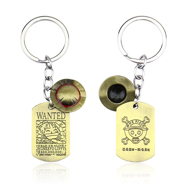 HAOYUNLAI Anime Key Fob, One Piece Key Fob, Key Ring,