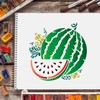 FINGERINSPIRE 9 Pcs Fruits Stencils 7.87x7.87inch Plastic Lemon Watermelon Stencils