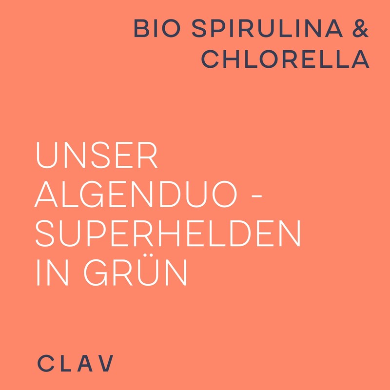 Organic Spirulina Chlorella Tablets - 3000 mg Each Spirulina &
