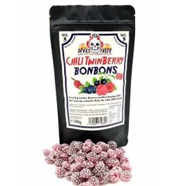 Chili TwinBerry Candy - Blueberry and Raspberry Spicy 200 g in Zip Bag (BliBerry)