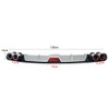 Universal Car Rear Bumper Lip Diffuser Spoiler 4 Holes Exhaust