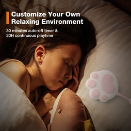 Pillow Speaker Bone Conduction for Sleeping, Mini Portable Bluetooth Sleep Speaker for Deep Sleeping, Sound Machine with Volume Control White Noise Music