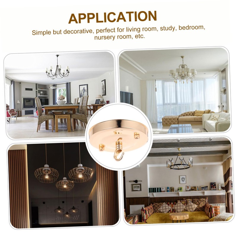 Operitacx 2Pcs Chandelier Mounting Plate Canopy Lights Cover for Pendant