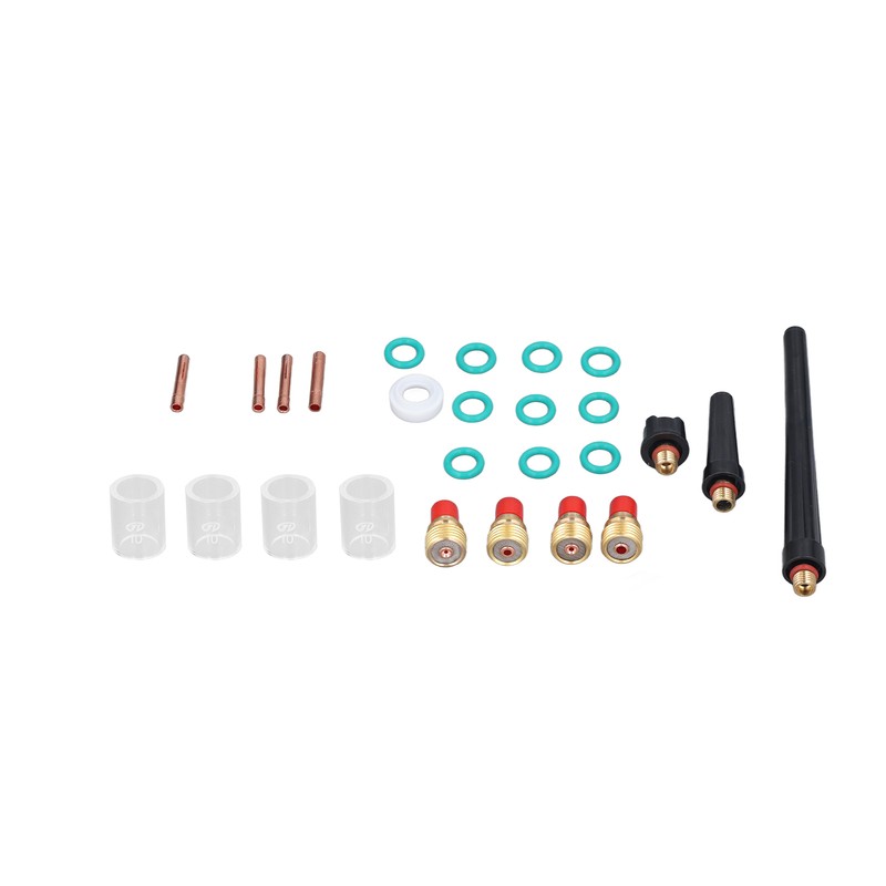 26Pcs TIG Welding Torch Tool Glass Cup Gas Lens Welding