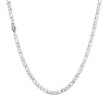 HSWYFCJY Silver Figaro Chain Men Chain Necklace Stainless Steel Mens