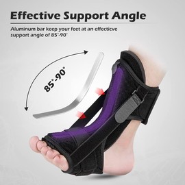 Plantar Fasciitis Night Splint Foot Drop Orthotic Brace Night Time Ankle Splint for Plantar Fasciitis Relieve Foot Pain foot Brace Leg Support for Unisex for Plantar Fasciitis