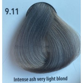 Cree Hair Color w/Keratin and Ceramides - 3.38 Fl oz - 1 Pack Professional Coloring Cream (9.11-Intense Ash Very Light Blond)'