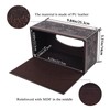 XNONE Taschentuchbox-Abdeckung, PU-Leder, rechteckiger Taschentuch-Organizer, Serviettenspender für Zuhause, Büro, Restaurant,