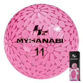 MYHANABI H2 Soft Distance 2nd Model Golf Balls Made in Japan (Pink Silver, 3 Pieces)