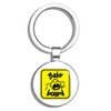 HJ Media Baby On Board Sign Crying Metal Steel Keychain