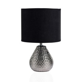 Pauleen Glowing Pearl Table Lamp Max. 48017 Table Lamp for E27 Lamps 20 W Light Grey White 230 V Ceramic/Fabric Not Included