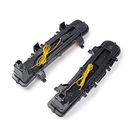 Xenon White LED Daytime Running Lighs with Amber Turn Signal Lamp Compatible for 2011-2014 Ford Edge Lower Bumper