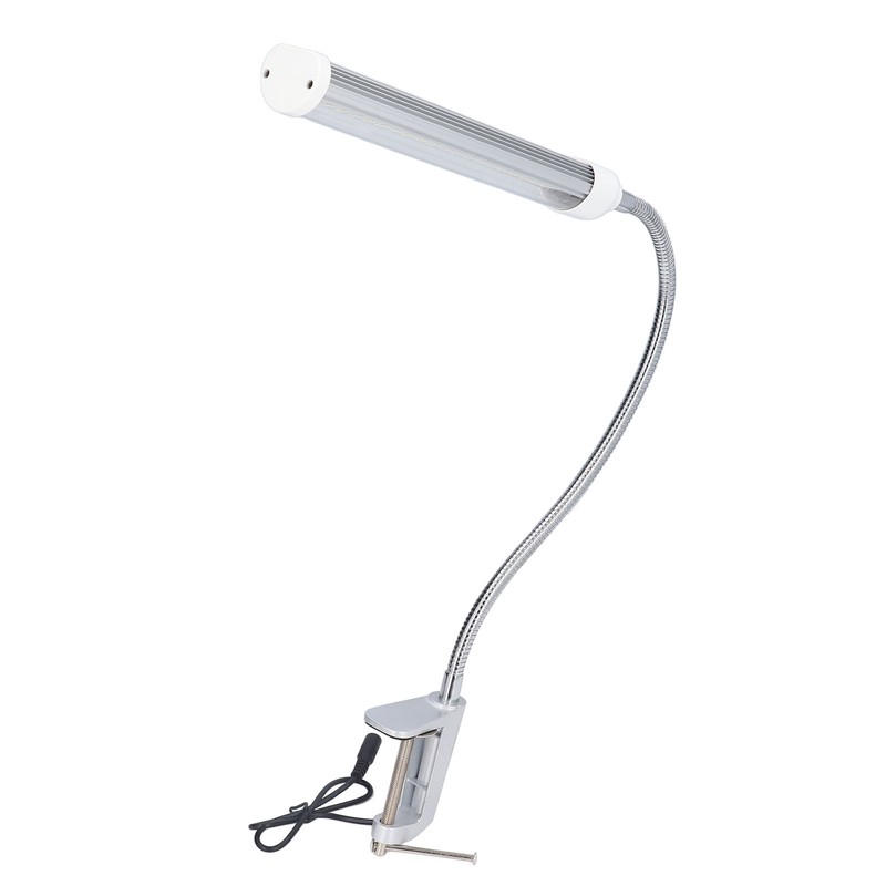 Gooseneck LED Work Light Silver C Clamp LED 21W Dimmable