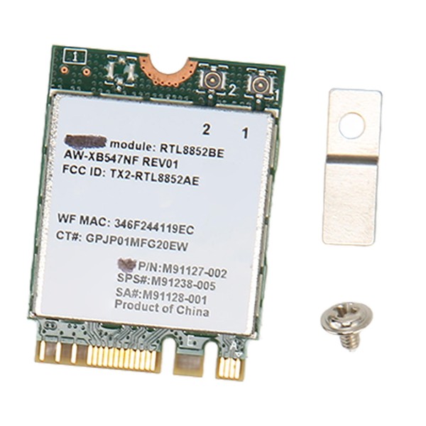 Zunate RTL8852BE M.2 Network Card 1800Mbps NIC Adapter PCIE WiFi