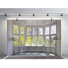 CSFOTO Polyester 8x6ft Big Bright Window Backdrop Zoom Room Background