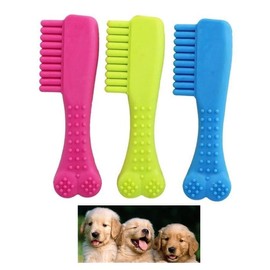 HK Online Dog TOOTH COMB CHEW TOY -PET Teething Toy, Build Strong Teeth & Gums, Dental DOG Training Toy (2 x COMB Chew)