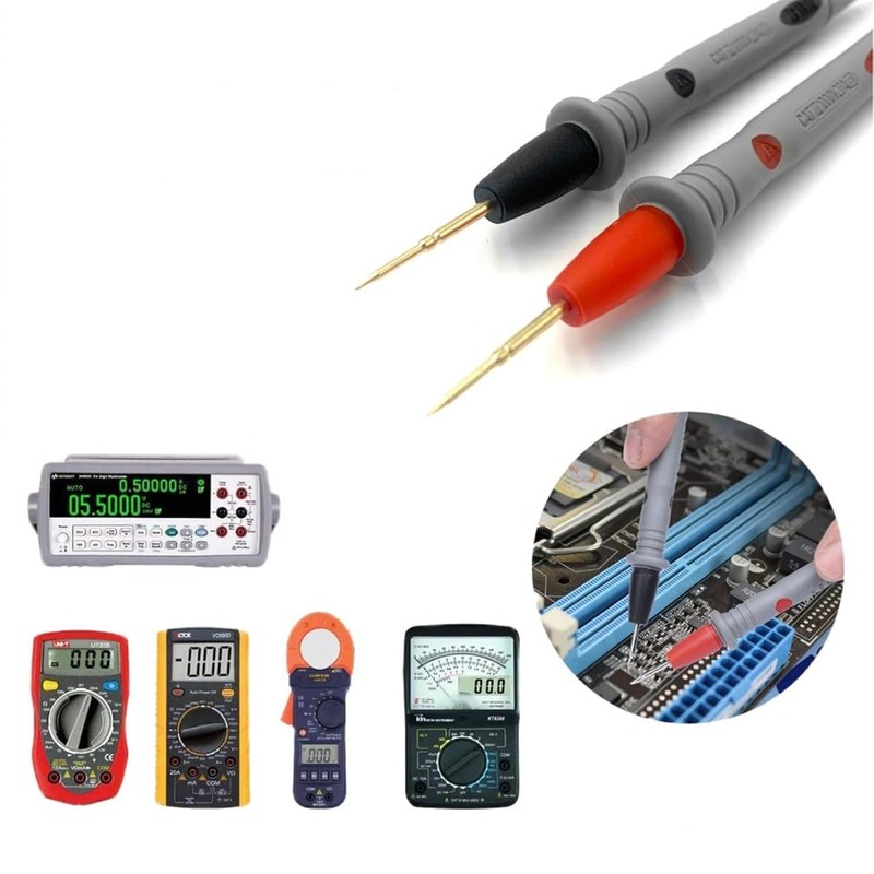 1 Pair Multimeter Leads – 1000V / 10A – Compatible