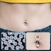 HINZIC 50Pcs Silicone Earring Backs Stopper for Piercings Clear Discs