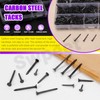 Swpeet 1200Pcs 6 Sizes 10mm/13mm/16mm/19mm/22mm/25mm Metal Nails Tacks Assortment Kit,