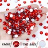 Briskbloom 1440PCS SS6 Crystal Glass Flatback Rhinestones, Round Flat Back