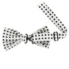 cravateSlim White and Black polka dots Bow Tie