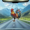 Rooster Ornament Acrylic Window Hanging, Gift for Rooster Lovers, Home