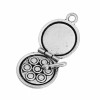 Unbranded 5 pcs. Antique Silver Make Up Compact Charms Pendants