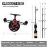 QualyQualy Ice Fishing Rod and Reel Combo 60cm M/ML Inline