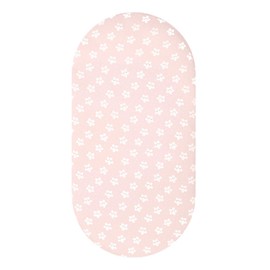 Flat Sheet Fitted Sheet for Newborn, Flat Sheet Fitted Sheet for Cot, Universal Fitted Sheet, Pram Mattress Cover, for Pram Changing Basket, Pink, 82 x 41 x 8 cm