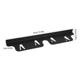 Kisangel 4pcs Metal Stove Gap Covers Heat Resistant Gap Fillers for Oven and Countertop Prevents Food Debris Easy to Clean Kitchen Accessory Black Iron Design