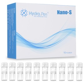 Hydra. Pen H3 Cartridges Nano-S Pack of 10 - 100% Original Hydra. Pen H3 Needles Nano-S - For Essence Guidance, Eye Care, Skin Redness and Sensitive Skin - Bestuaty X Hydra. Pen (Nano-S, Pack of 10)