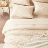 Anluoer Queen Comforter Set, Beige Tufted Bed in a Bag