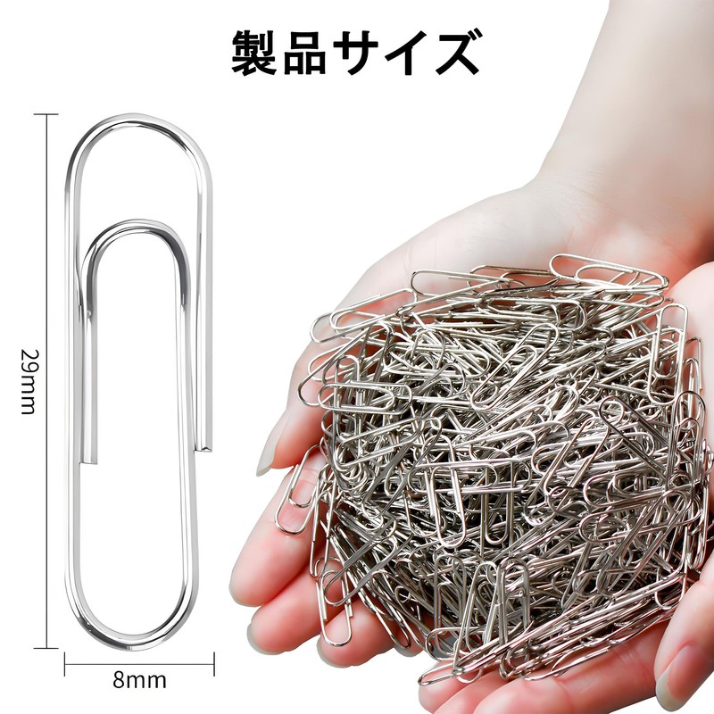 FACETHALO Zem Clips, Pack of 500, Nickel Plated Rust Proof