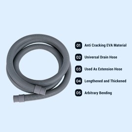 Marine Bilge Pump Hose,0.75in Plumbing Kit,6.56 FT Long with 90 Degree Fitting Check Valve Thru Hull Scupper Flapper Valve for 750GPH Bilge Pump,Stainless Steel Clamps (Black)