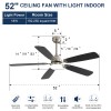 USA in Stock 52 Inch Ceiling Fan Inverter Modern Fan