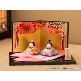 (Fan Fan) Fun Fun Chick Tools Single item doll's Festival Doll's Festival 屏風 Tassels with Gold 屏風 11H