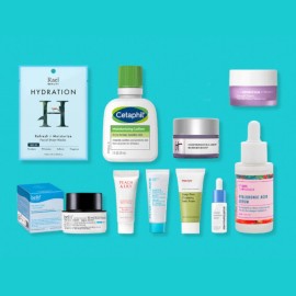 ULTA 11 PC DELUXE SAMPLE SET Hydration Skincare Mask Creams + FULL SIZE Serum