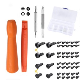 Ring Doorbell Screwdriver Set,T6,T15,+5.0,-4.0 Double-ended Screwdriver Bits with 40 Screws,for Video Doorbell Change